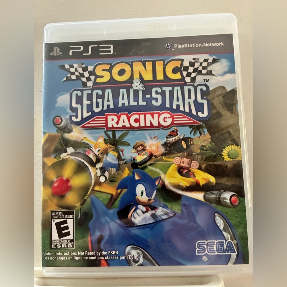 Sonic & Sega All-Stars Racing (Sony PlayStation 3, 2010) no manual tested